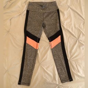 Workout Leggings Small Grey & Pink